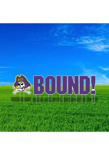 East Carolina Pirates Large Bound Yard Sign - Purple