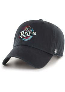 47 Detroit Pistons Hardwood Classic Clean Up Adjustable Hat - Black