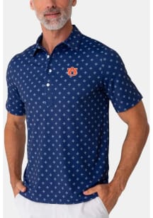 Auburn Tigers Mens Navy Blue Saltillo Short Sleeve Fashion Polo