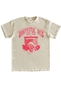 Wisconsin Badgers White Grateful Red Short Sleeve T Shirt