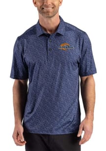 Cutter and Buck Pepperdine Waves Navy Blue Pike Fern Big and Tall Polo