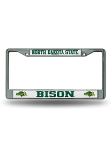 North Dakota State Bison Premium Chrome License Plate Frame - Silver