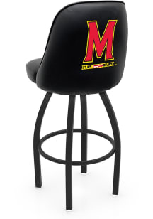 Maryland Terrapins Padded Swivel Pub Stool - Black