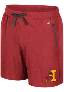 Colosseum Iowa State Cyclones Mens Cardinal Red Vintage Logo Shorts