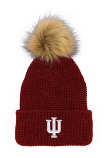 LogoFit Indiana Hoosiers Crimson Belgian Womens Knit Hat