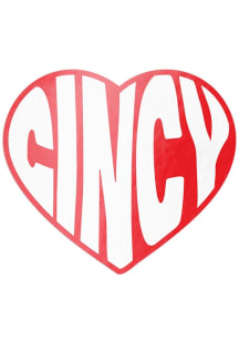 Cincinnati Heart Stickers - Red