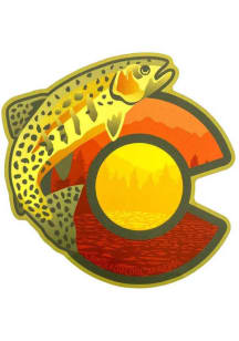 Colorado Cutthroat C Stickers - Orange
