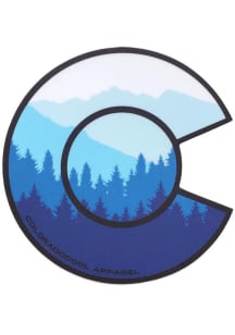 Colorado Layered Mountains - Blue Stickers - Blue