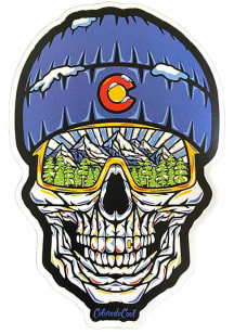 Colorado Skull - Winter Stickers - Blue