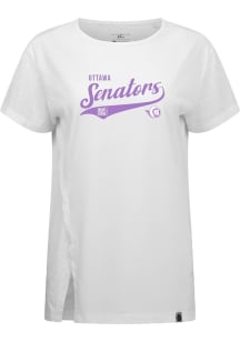 Levelwear Ottawa Senators Womens White Influx Glide Short Sleeve T-Shirt
