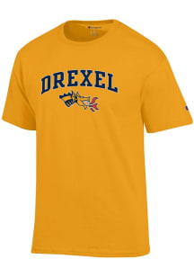 Champion Drexel Dragons Gold Logo Short Sleeve T Shirt