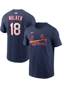 Jordan Walker St Louis Cardinals Navy Blue Alternate Short Sleeve Player T Shirt