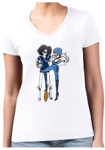 4Her Tennessee Titans Womens White Football Girls Short Sleeve T-Shirt