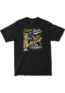 Addison Ostrenga Iowa Hawkeyes Youth Black Big Ten Media Days Custom Player Tee