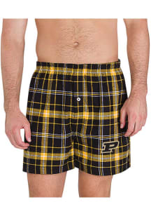 Concepts Sport Purdue Boilermakers Mens Black Ultimate Boxer Shorts