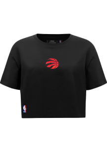 Pro Standard Toronto Raptors Womens Black Wingspan Boxy Short Sleeve T-Shirt