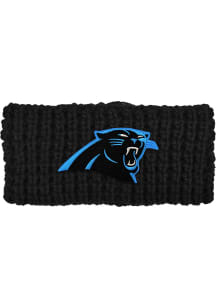 Carolina Panthers Black Chunky Knit Womens Knit Hat