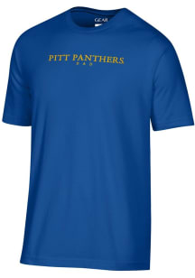 Pitt Panthers Blue Embroidered Dad Short Sleeve T Shirt