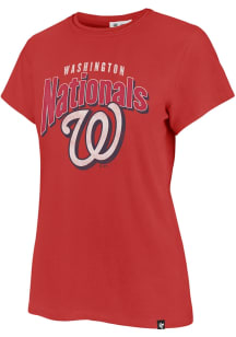 47 Washington Nationals Womens Red Frankie Short Sleeve T-Shirt