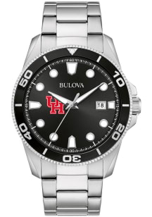 Bulova Houston Cougars Sport Stainless Steel Mens Watch