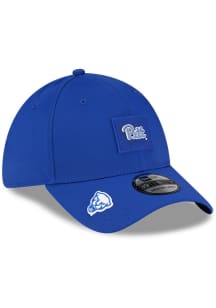 New Era Pitt Panthers Mens Blue Micro Logo 39THIRTY Flex Hat