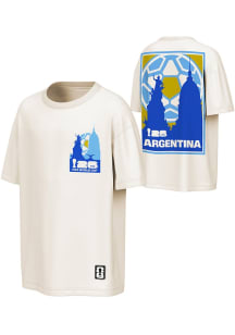 Argentina National Team White World Cup 26 Post Card Short Sleeve T Shirt