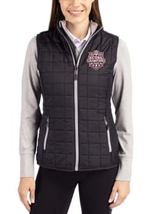 Cutter and Buck Indiana Hoosiers Womens Black 2025 CFP National Champions Rainier PrimaLoft Vest