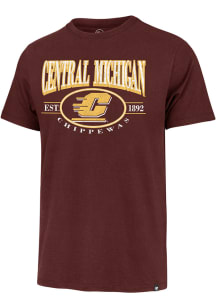 47 Central Michigan Chippewas Maroon Deluxia Franklin Short Sleeve Fashion T Shirt