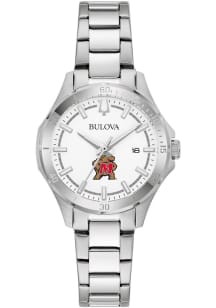 Bulova Maryland Terrapins Sport Stainless Steel Womens Watch