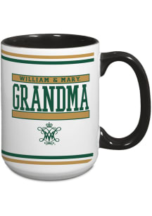 William & Mary Tribe 15oz Grandma Java Ceramic Mug - White