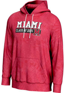 ProSphere Miami RedHawks Mens Red Class of 2025 Long Sleeve Hoodie