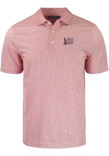 Cutter and Buck Oklahoma Sooners Mens Crimson Symmetry Short Sleeve Polo