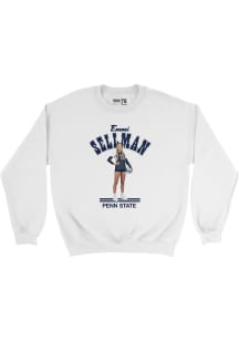 Emerson Sellman Penn State Nittany Lions Mens White Illustrated Crew Player Crew