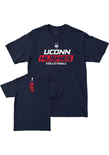 Isabella Suhy UConn Huskies Navy Blue NIL Rush Short Sleeve Player T Shirt