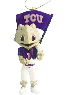 TCU Horned Frogs Mascot Ornament - Purple