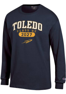 Champion Toledo Rockets Navy Blue Pill Class of 2027 Jersey Long Sleeve T Shirt