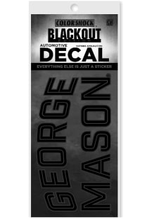 George Mason University Black Out Auto Decal - Black