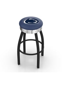 Penn State Nittany Lions 3 Ring Chrome Seat Pub Stool - Black