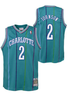 Hornets Baby Mitchell and Ness Larry Johnson  Swingman Road Basketball Jersey