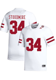 Owen Stoudmire   Nebraska Cornhuskers White NIL Name And Number Football Jersey