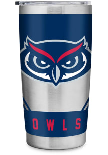 Florida Atlantic Owls 20oz Stainless Steel Tumbler - Silver
