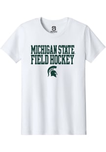 Summit Sportswear Michigan State Spartans Youth White Field Hockey Short Sleeve T-Shirt