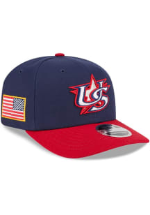 New Era USA 2026 World Baseball Classic 9SEVENTY Stretch Snap Adjustable Hat - Navy Blue
