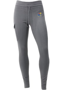 Columbia Kansas Jayhawks Womens Ash Heat Seal Trek Pants