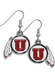 Utah Utes Chrome Dangle Womens Earrings