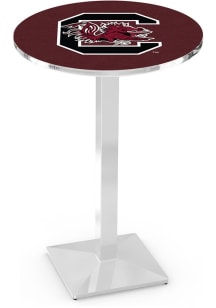 South Carolina Gamecocks Chrome Square Base Pub Table