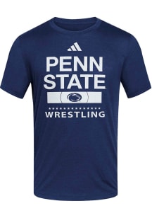 Adidas Penn State Nittany Lions Navy Blue Wrestling Hyperlocal Short Sleeve T Shirt