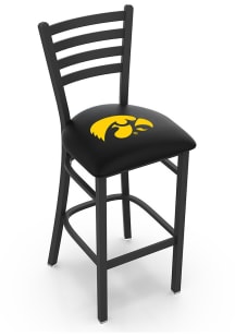 Iowa Hawkeyes Stationary Pub Stool - Black