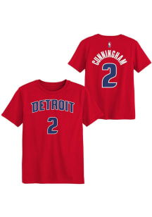 Cade Cunningham  Detroit Pistons Boys Red NN Short Sleeve T-Shirt