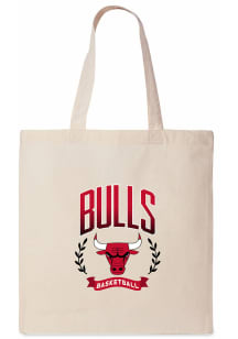 Chicago Bulls White Canvas Tote